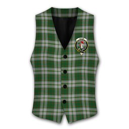 ScotsTee Shop Scottish Taylor Dress Crest Tartan Waistcoat Sleeveless Suit Vest