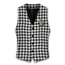 ScotsTee Shop Scottish Shepherd Crest Tartan Waistcoat Sleeveless Suit Vest