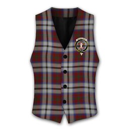ScotsTee Shop Scottish McCulloch Dress Crest Tartan Waistcoat Sleeveless Suit Vest