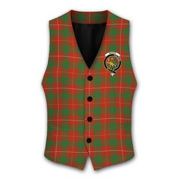 ScotsTee Shop Scottish MacFie Ancient Crest Tartan Waistcoat Sleeveless Suit Vest