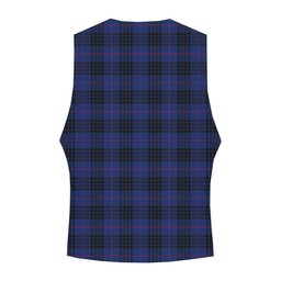 ScotsTee Shop Scottish McCoy Blue Crest Tartan Waistcoat Sleeveless Suit Vest