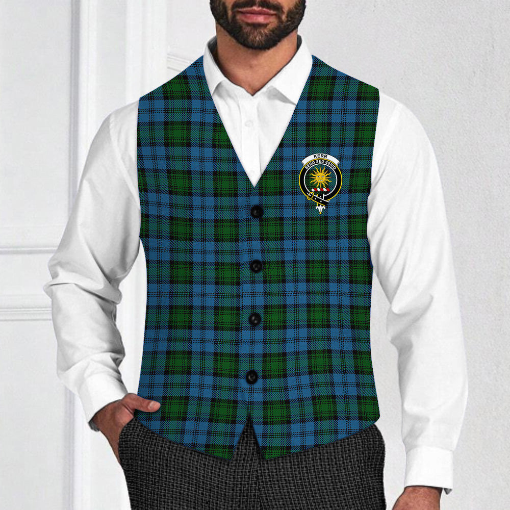 ScotsTee Shop Scottish Kerr Hunting Crest Tartan Waistcoat Sleeveless Suit Vest