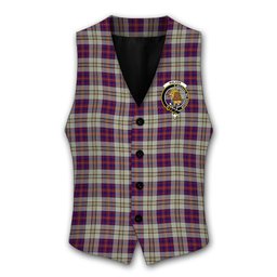 ScotsTee Shop Scottish Walker Dress Crest Tartan Waistcoat Sleeveless Suit Vest
