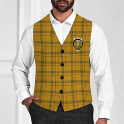 ScotsTee Shop Scottish Houston Modern Crest Tartan Waistcoat Sleeveless Suit Vest