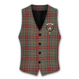 ScotsTee Shop Scottish Muirhead Hunting Modern Crest Tartan Waistcoat Sleeveless Suit Vest