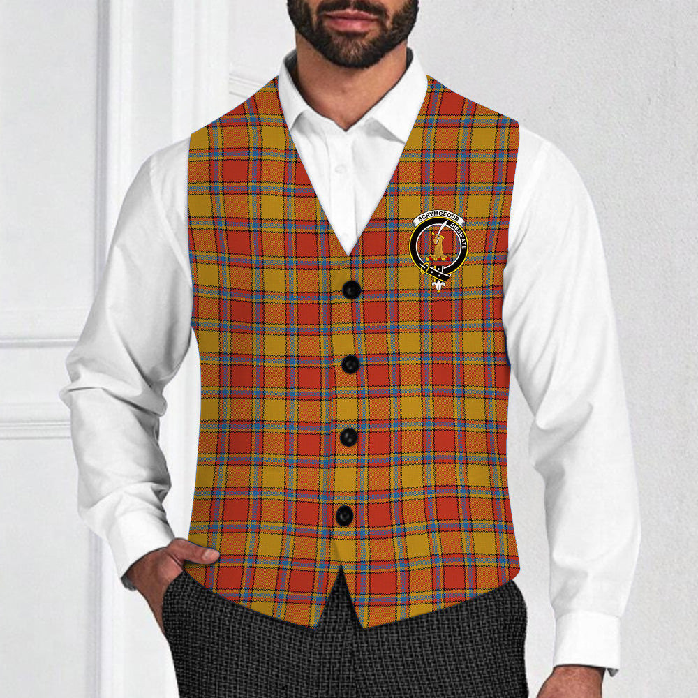 ScotsTee Shop Scottish Scrymgeour Ancient Crest Tartan Waistcoat Sleeveless Suit Vest