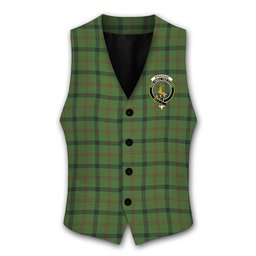 ScotsTee Shop Scottish Strachan Hunting Crest Tartan Waistcoat Sleeveless Suit Vest