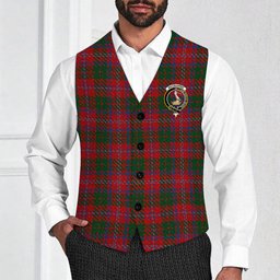 ScotsTee Shop Scottish MacQuarrie 4 Crest Tartan Waistcoat Sleeveless Suit Vest
