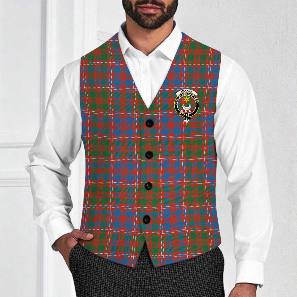ScotsTee Shop Scottish McColl Hunting Ancient Crest Tartan Waistcoat Sleeveless Suit Vest