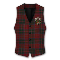 ScotsTee Shop Scottish MacDonald of Glencoe Crest Tartan Waistcoat Sleeveless Suit Vest