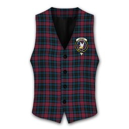 ScotsTee Shop Scottish Lindsay-McGee Modern Clan Crest Tartan Waistcoat Sleeveless Suit Vest