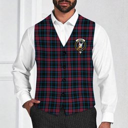 ScotsTee Shop Scottish Lindsay-McGee Modern Clan Crest Tartan Waistcoat Sleeveless Suit Vest