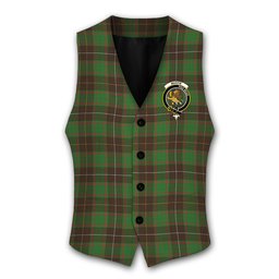 ScotsTee Shop Scottish MacFie Hunting Ancient Crest Tartan Waistcoat Sleeveless Suit Vest