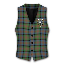ScotsTee Shop Scottish Tennant Ancient Crest Tartan Waistcoat Sleeveless Suit Vest