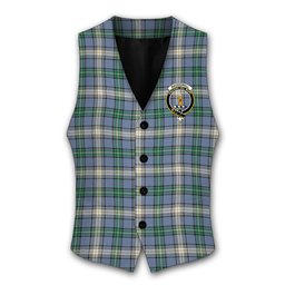 ScotsTee Shop Scottish MacDowall Ancient Crest Tartan Waistcoat Sleeveless Suit Vest