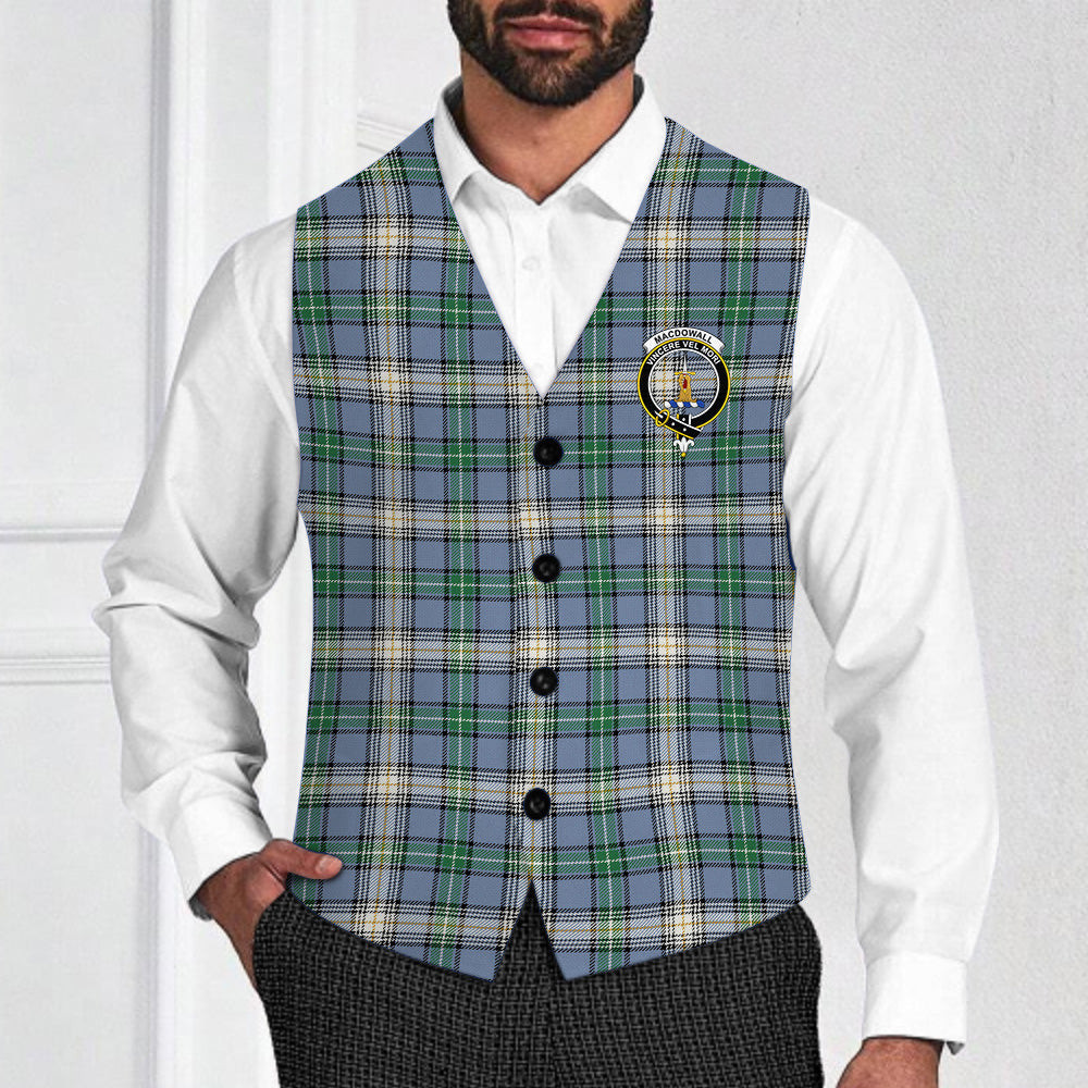 ScotsTee Shop Scottish MacDowall Ancient Crest Tartan Waistcoat Sleeveless Suit Vest