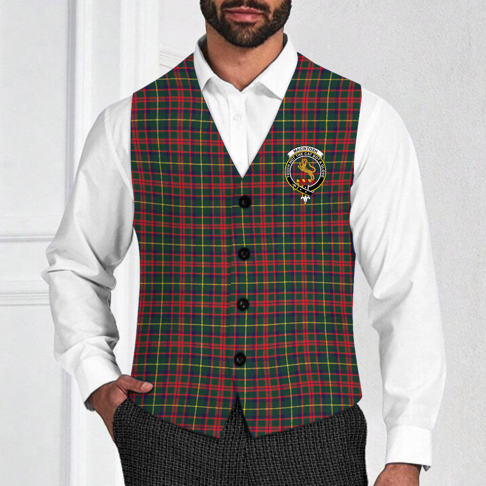 ScotsTee Shop Scottish MacIntosh Hunting Modern Crest Tartan Waistcoat Sleeveless Suit Vest