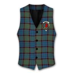 ScotsTee Shop Scottish MacNicol Hunting Crest Tartan Waistcoat Sleeveless Suit Vest