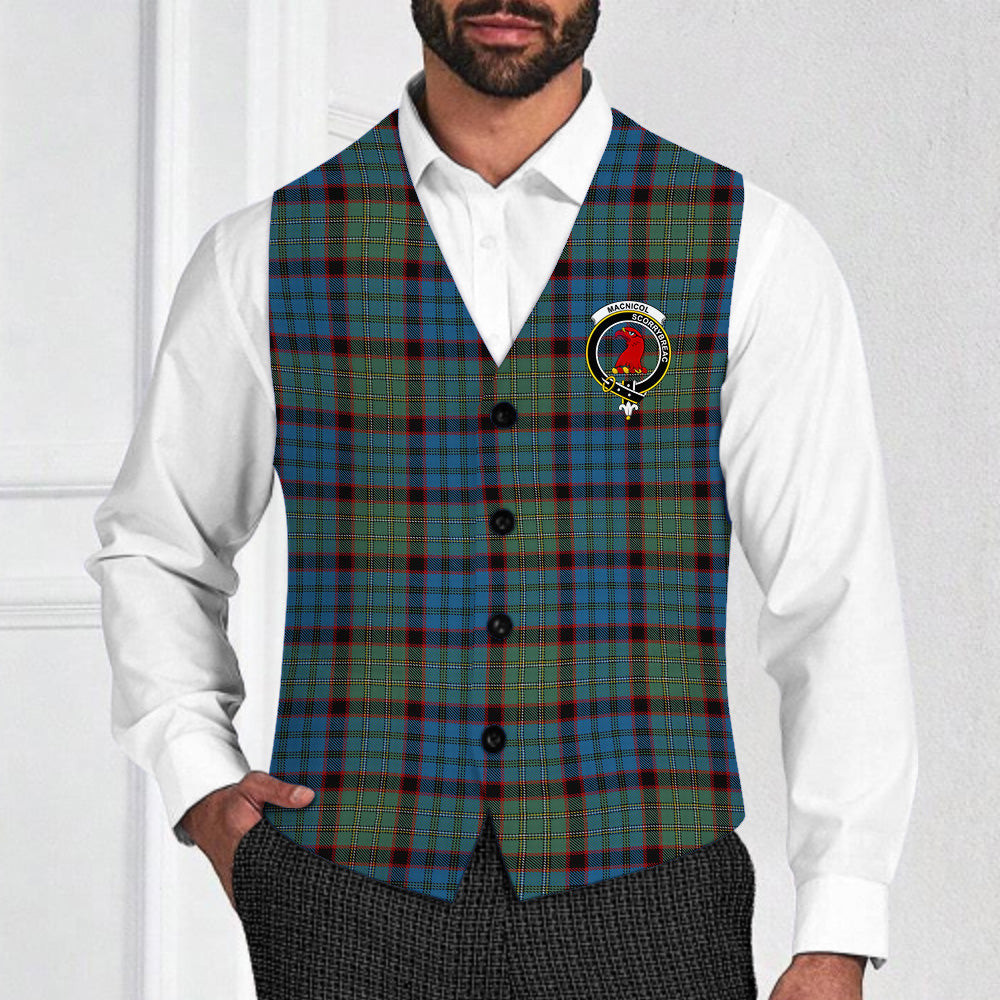 ScotsTee Shop Scottish MacNicol Hunting Crest Tartan Waistcoat Sleeveless Suit Vest