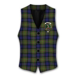 ScotsTee Shop Scottish MacLaren Modern Crest Tartan Waistcoat Sleeveless Suit Vest