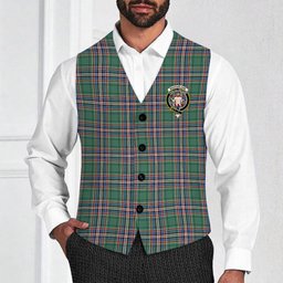ScotsTee Shop Scottish MacFarlane Hunting Ancient Crest Tartan Waistcoat Sleeveless Suit Vest