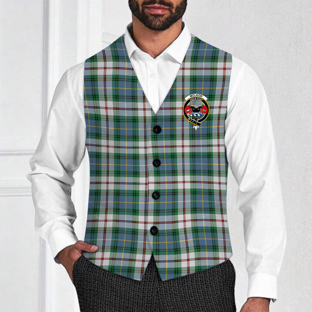 ScotsTee Shop Scottish McLeod Of Californian Ancient Crest Tartan Waistcoat Sleeveless Suit Vest