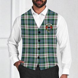 ScotsTee Shop Scottish McLeod Of Californian Ancient Crest Tartan Waistcoat Sleeveless Suit Vest