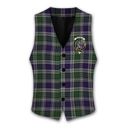 ScotsTee Shop Scottish MacKinlay Dress Crest Tartan Waistcoat Sleeveless Suit Vest
