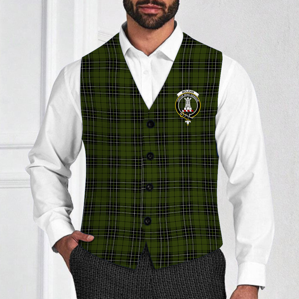 ScotsTee Shop Scottish McLean Hunting Crest Tartan Waistcoat Sleeveless Suit Vest