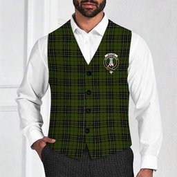 ScotsTee Shop Scottish McLean Hunting Crest Tartan Waistcoat Sleeveless Suit Vest