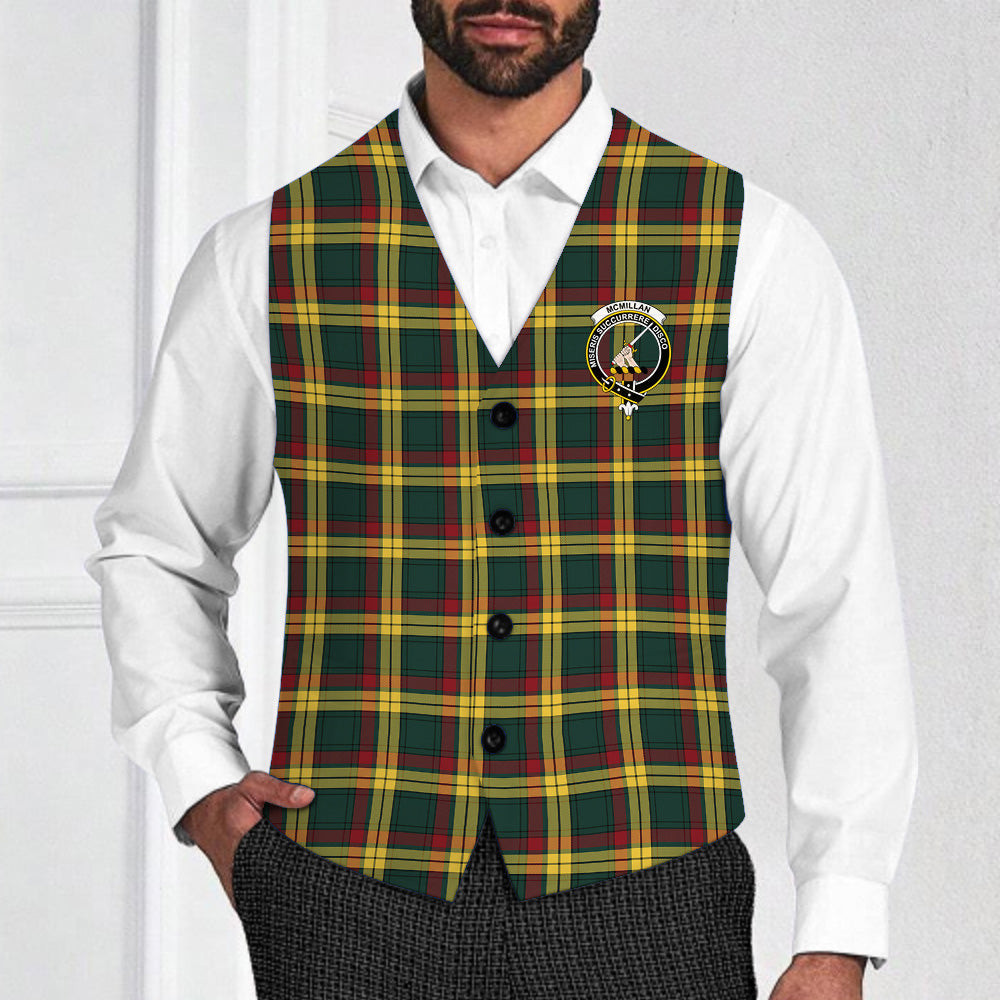 ScotsTee Shop Scottish McMillan Old Modern Crest Tartan Waistcoat Sleeveless Suit Vest