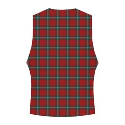 ScotsTee Shop Scottish McLaine of Loch Buie Crest Tartan Waistcoat Sleeveless Suit Vest