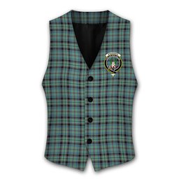 ScotsTee Shop Scottish Stevenson Ancient Crest Tartan Waistcoat Sleeveless Suit Vest