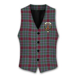 ScotsTee Shop Scottish Spens Crest Tartan Waistcoat Sleeveless Suit Vest