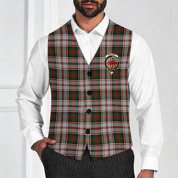 ScotsTee Shop Scottish MacDuff Dress 3 Crest Tartan Waistcoat Sleeveless Suit Vest