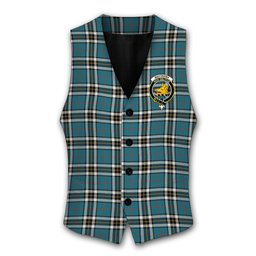 ScotsTee Shop Scottish MacTavish Dress Ancient Crest Tartan Waistcoat Sleeveless Suit Vest