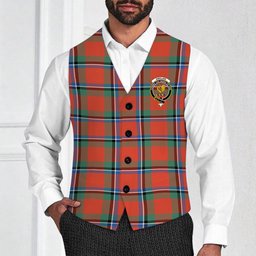 ScotsTee Shop Scottish Sinclair Ancient Crest Tartan Waistcoat Sleeveless Suit Vest