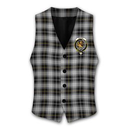 ScotsTee Shop Scottish MacFie of Colonsay Dress Crest Tartan Waistcoat Sleeveless Suit Vest
