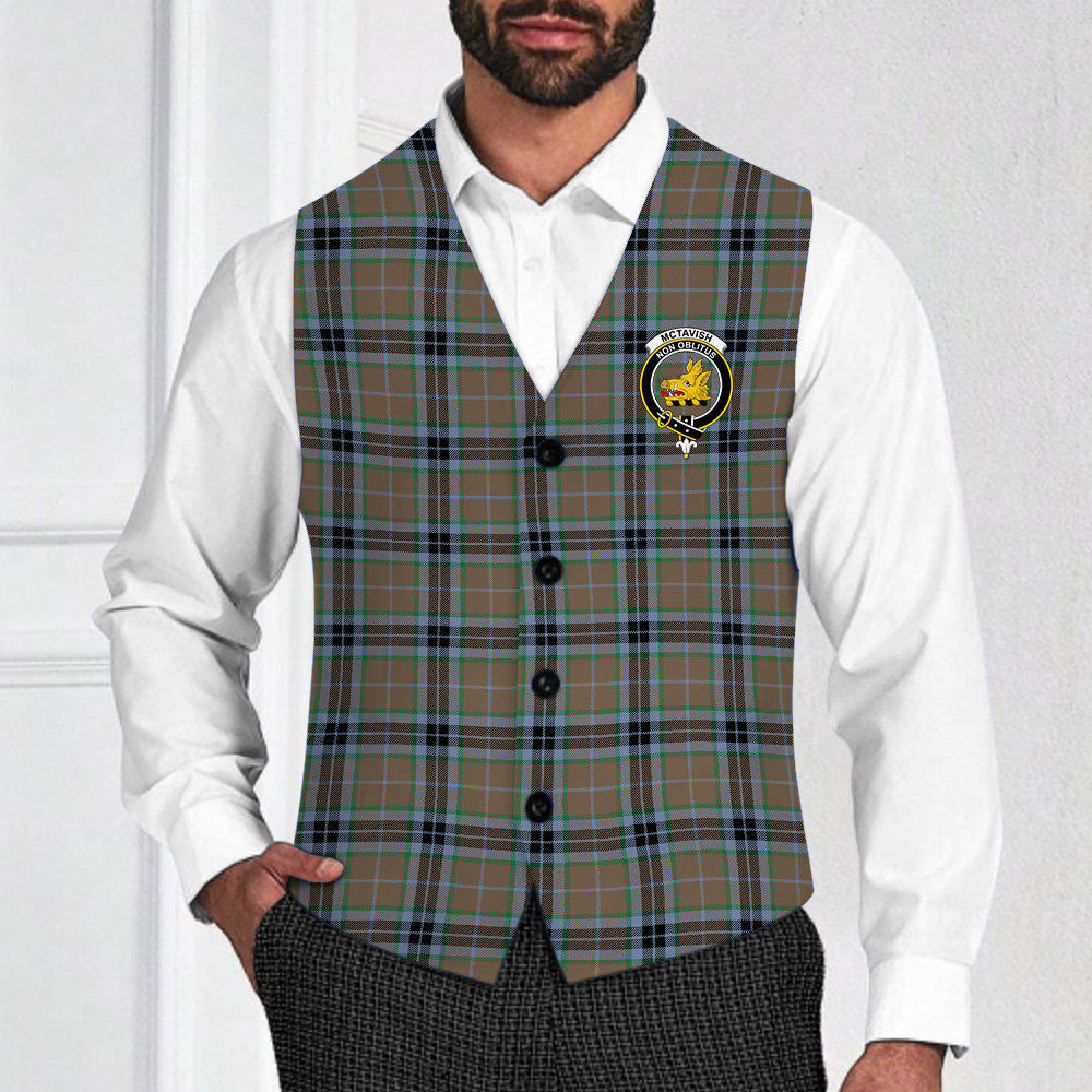 ScotsTee Shop Scottish McTavish Hunting Ancient Crest Tartan Waistcoat Sleeveless Suit Vest