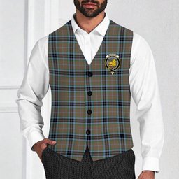 ScotsTee Shop Scottish McTavish Hunting Ancient Crest Tartan Waistcoat Sleeveless Suit Vest