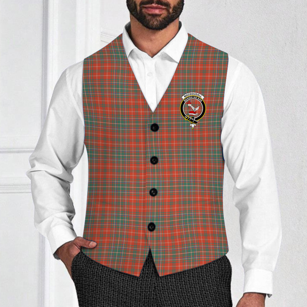 ScotsTee Shop Scottish MacDougall Ancient Crest Tartan Waistcoat Sleeveless Suit Vest