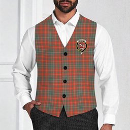 ScotsTee Shop Scottish MacDougall Ancient Crest Tartan Waistcoat Sleeveless Suit Vest