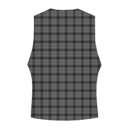 ScotsTee Shop Scottish Scott Black and White Crest Tartan Waistcoat Sleeveless Suit Vest
