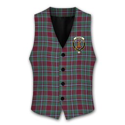 ScotsTee Shop Scottish Spence Crest Tartan Waistcoat Sleeveless Suit Vest