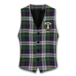 ScotsTee Shop Scottish McCallum Dress Crest Tartan Waistcoat Sleeveless Suit Vest