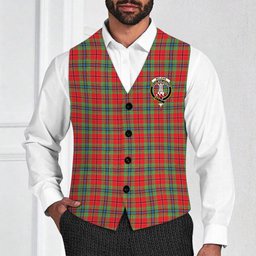 ScotsTee Shop Scottish McLean of Duart Modern Crest Tartan Waistcoat Sleeveless Suit Vest