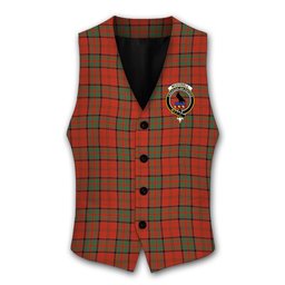 ScotsTee Shop Scottish McDonell of Keppoch Ancient Crest Tartan Waistcoat Sleeveless Suit Vest