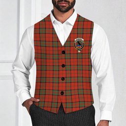 ScotsTee Shop Scottish McDonell of Keppoch Ancient Crest Tartan Waistcoat Sleeveless Suit Vest