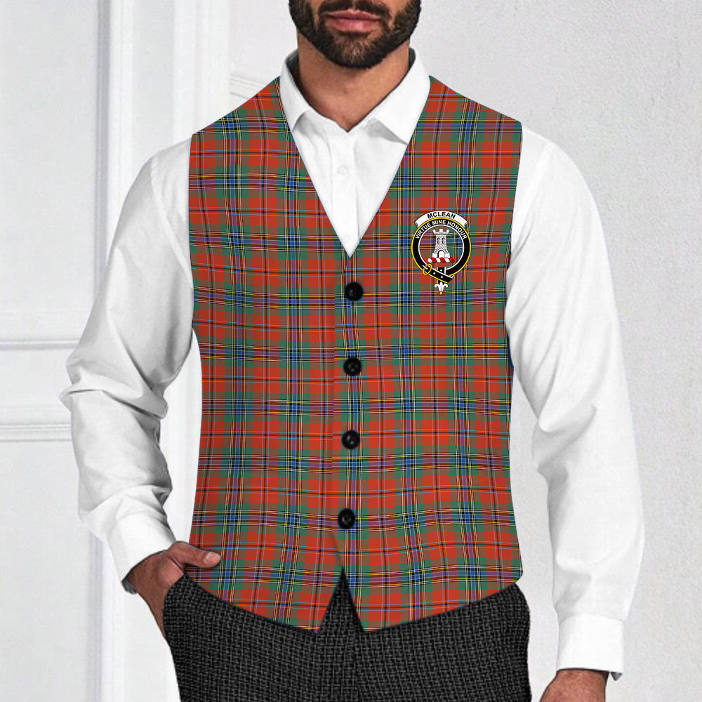 ScotsTee Shop Scottish McLean of Duart Ancient Crest Tartan Waistcoat Sleeveless Suit Vest