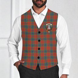 ScotsTee Shop Scottish McLean of Duart Ancient Crest Tartan Waistcoat Sleeveless Suit Vest